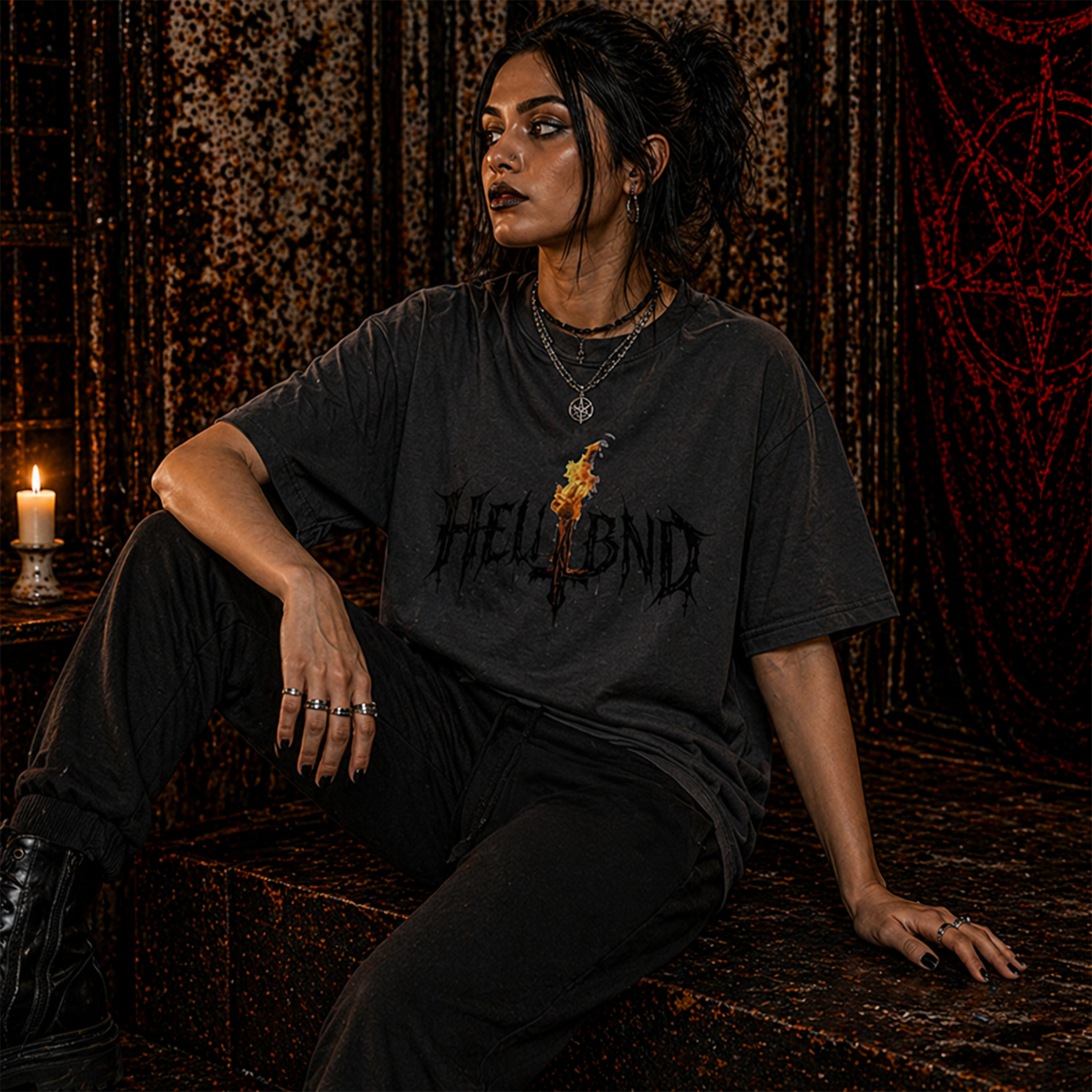 HELLBND // OVERSIZED FADED TEE